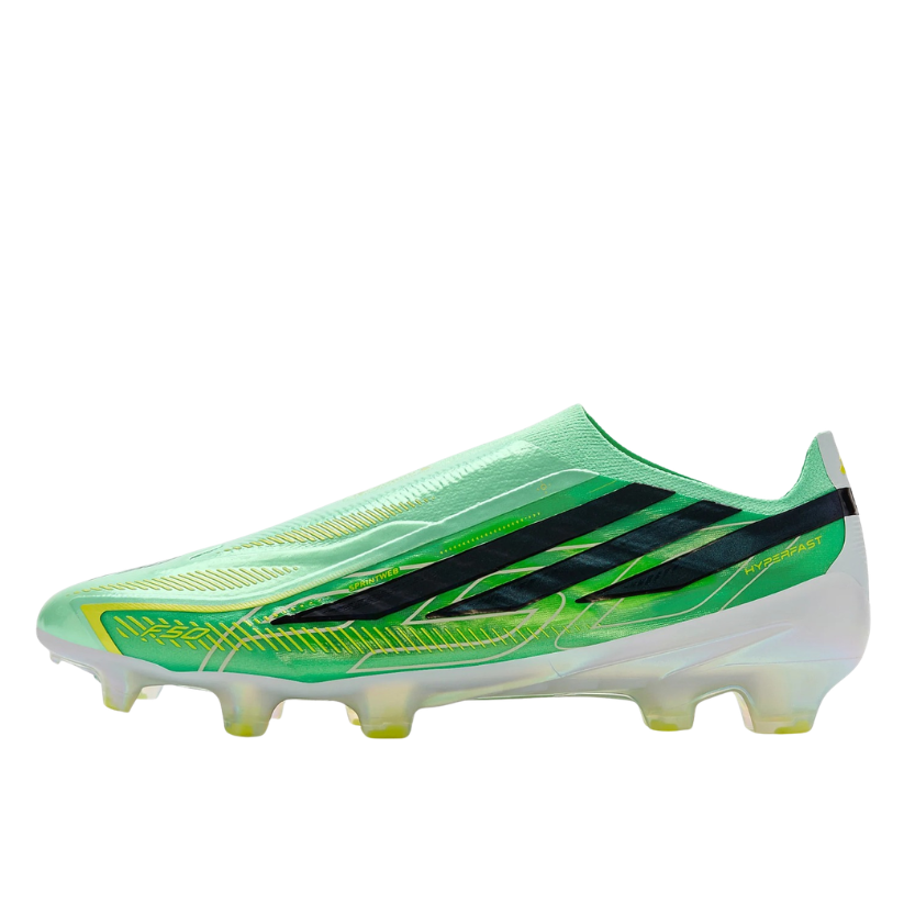 adidas F50 Hyperfast Elite Laceless FG — Pulse Mint / Core Black / Solar Lemon