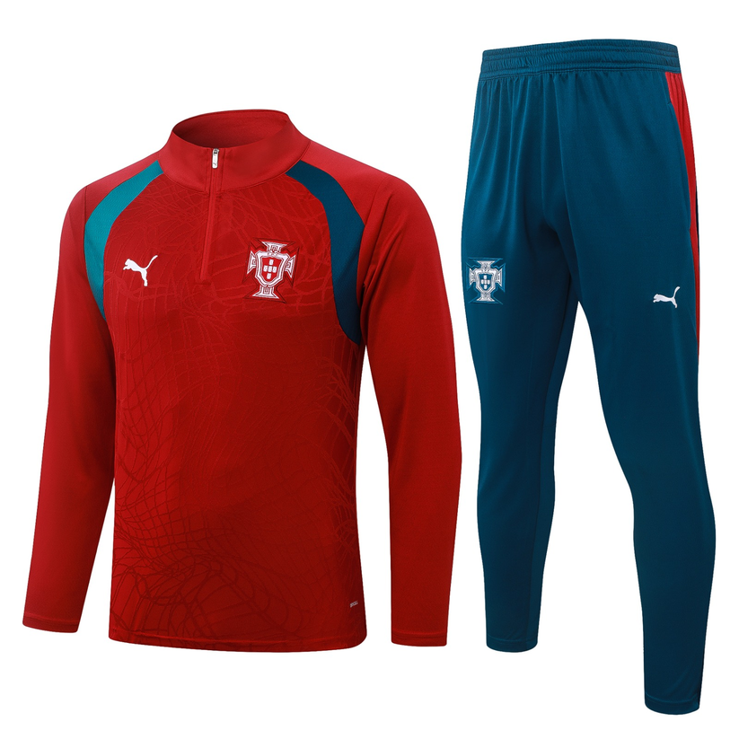 Ensemble survêtement Portugal — Rouge et bleu