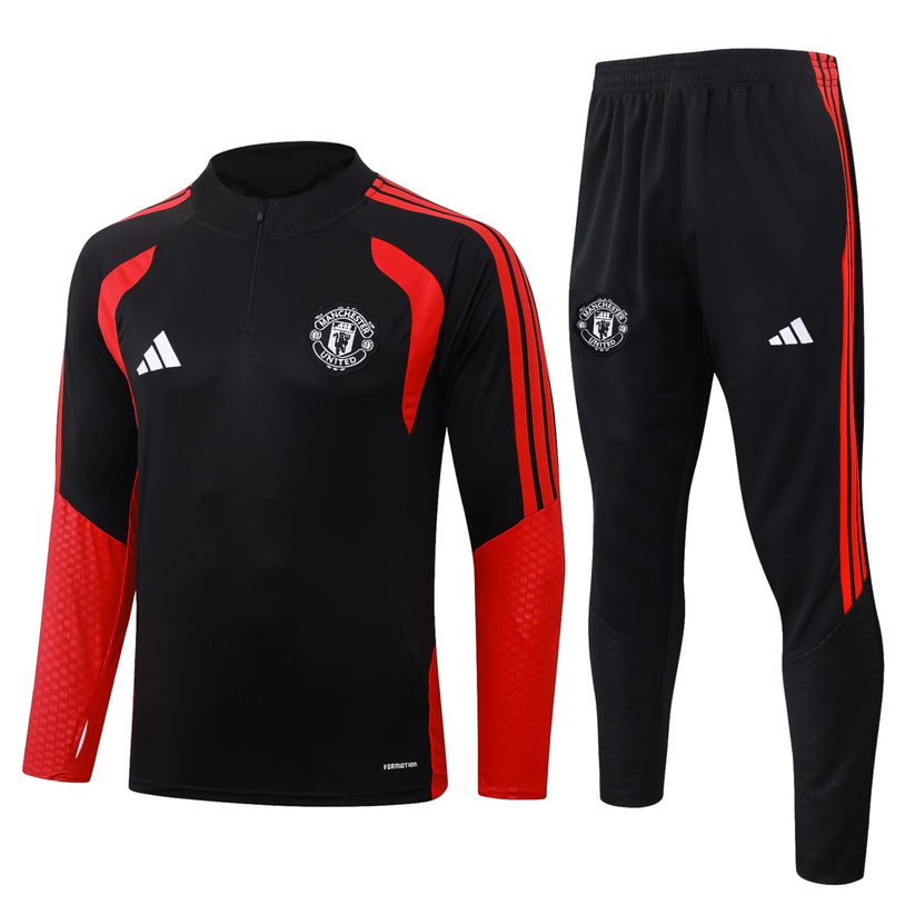 Ensemble survêtement Manchester United — Noir et rouge