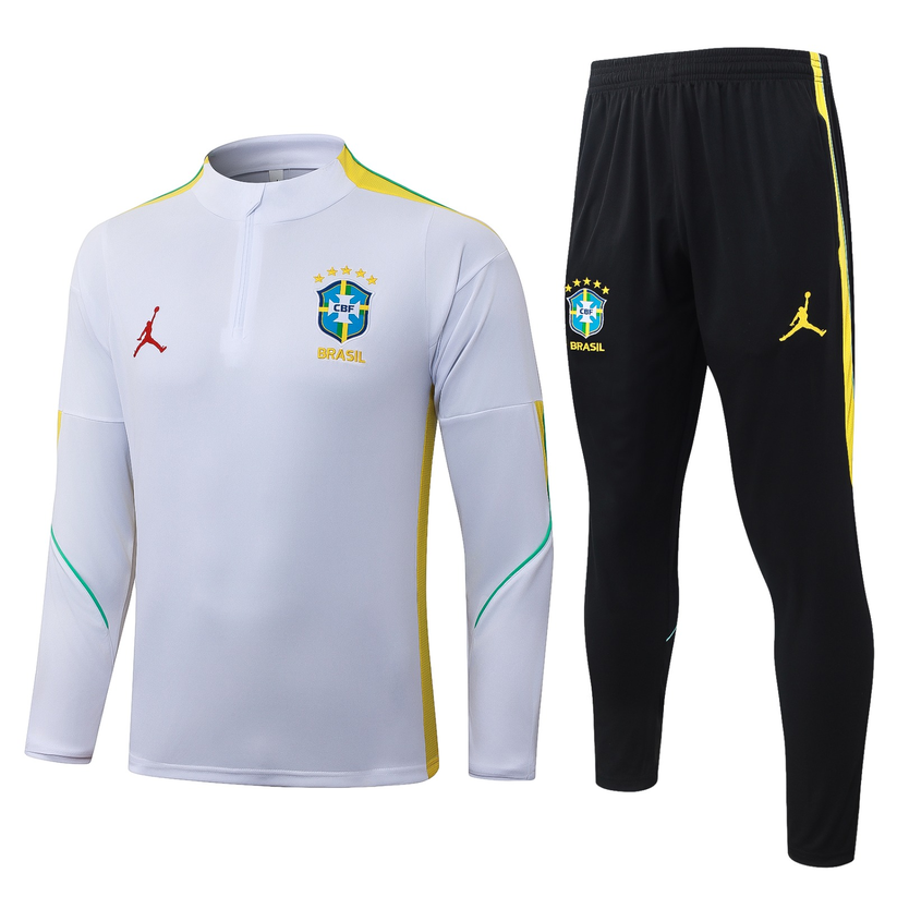Ensemble survêtement Brésil — Blanc et noir