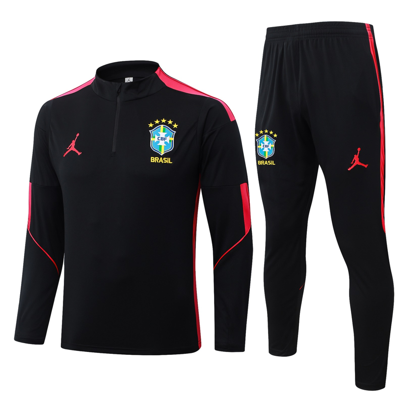 Ensemble survêtement Brésil — Noir et rose