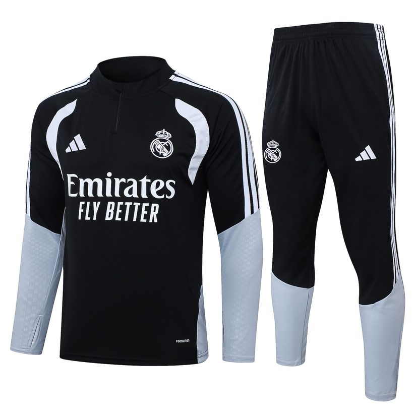 Ensemble survêtement Real Madrid — Noir et blanc