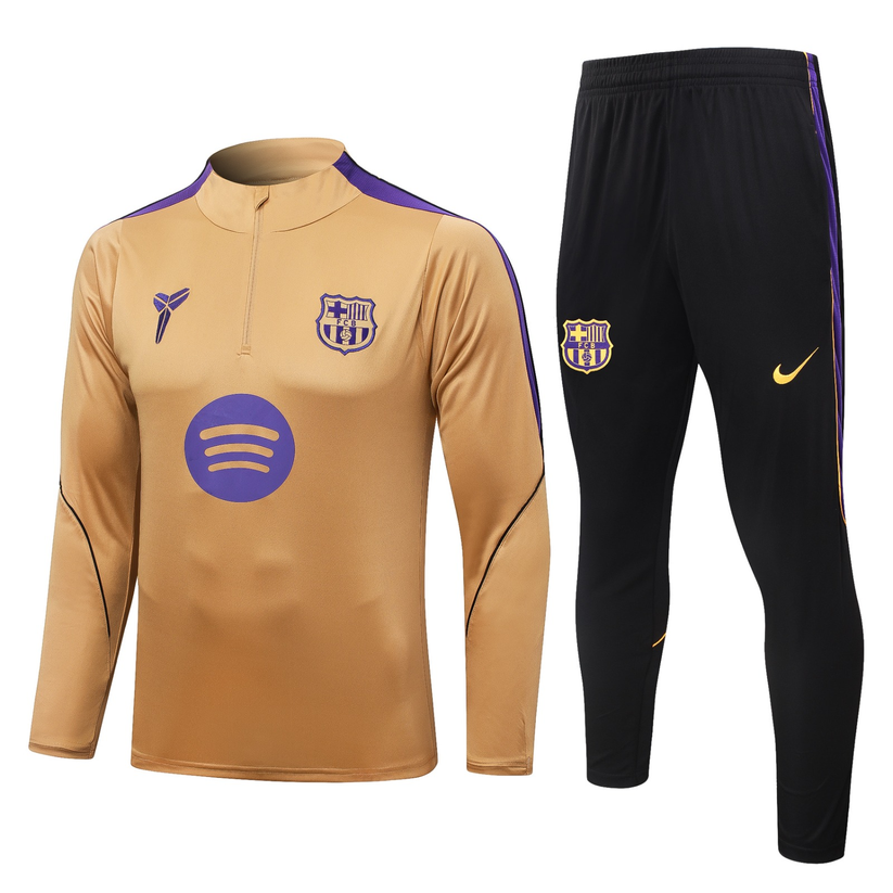 Ensemble survêtement Barcelone doré et noir